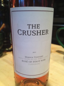 The Crusher 2011 Rose of Pinot Noir